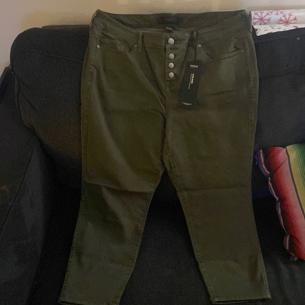 Olive green Torrid ultra skinny